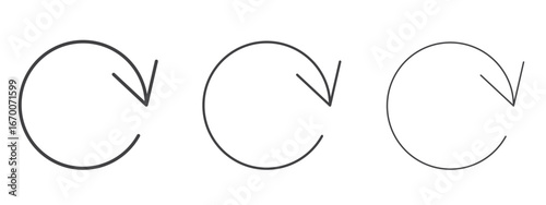 Refresh icon design, suitable for web, infographics, interface and apps.