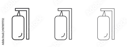 Punching bag icon design, suitable for web, infographics, interface and apps.