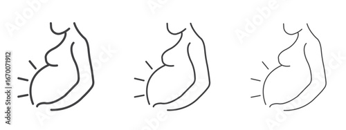 Pregnancy icon design, suitable for web, infographics, interface and apps.