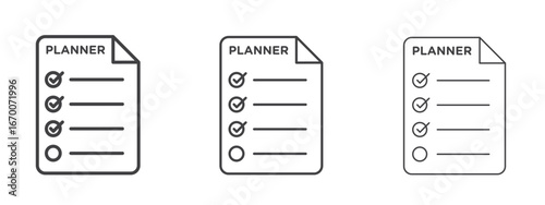 Planning icon design, suitable for web, infographics, interface and apps.