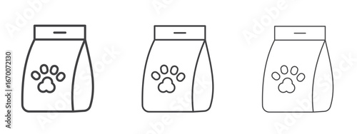 Pet food bag icon design, suitable for web, infographics, interface and apps.