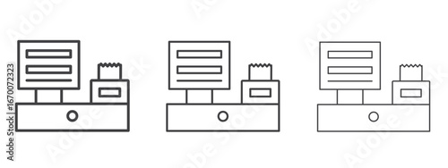 POS system icon design, suitable for web, infographics, interface and apps.