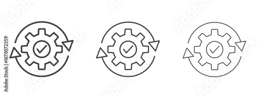Optimization icon design, suitable for web, infographics, interface and apps.