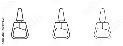 Nail polish icon design, suitable for web, infographics, interface and apps.