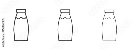 Milk bottle icon design, suitable for web, infographics, interface and apps.