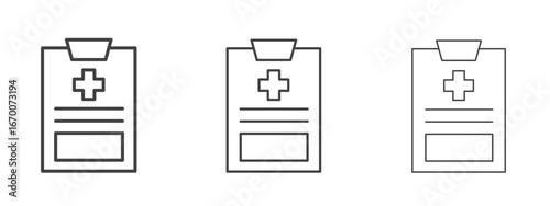Medical report icon design, suitable for web, infographics, interface and apps.