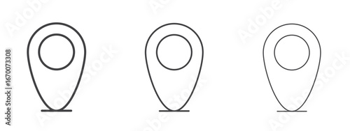 Map marker icon design, suitable for web, infographics, interface and apps.