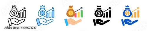 Capital multiple style icons set design vector illustration. 