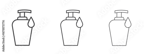 Liquid soap bottle icon design, suitable for web, infographics, interface and apps.