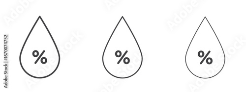 Humidity icon design, suitable for web, infographics, interface and apps.