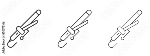 Hair curler icon design, suitable for web, infographics, interface and apps.