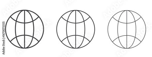 Globe icon design, suitable for web, infographics, interface and apps.