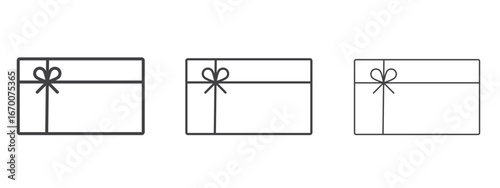Gift card icon design, suitable for web, infographics, interface and apps.