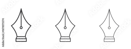 Fountain pen icon design, suitable for web, infographics, interface and apps.