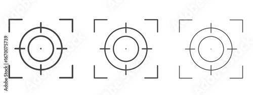 Focusing icon design, suitable for web, infographics, interface and apps.