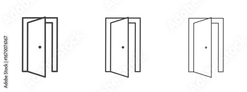 Entrance door icon design, suitable for web, infographics, interface and apps.