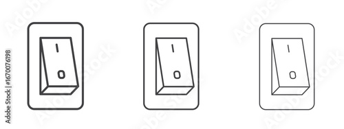 Electric switch icon design, suitable for web, infographics, interface and apps.