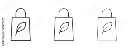 Eco bag icon design, suitable for web, infographics, interface and apps.