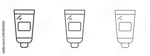 Cream tube icon design, suitable for web, infographics, interface and apps.