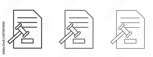 Court decision icon design, suitable for web, infographics, interface and apps.