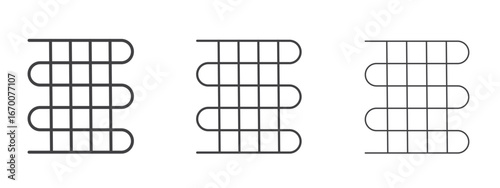 Condenser coil icon design, suitable for web, infographics, interface and apps.