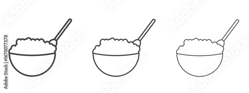 Cereal icon design, suitable for web, infographics, interface and apps.