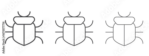 Bug icon design, suitable for web, infographics, interface and apps.