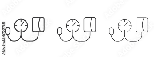 Blood pressure meter icon design, suitable for web, infographics, interface and apps.
