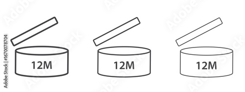 12M icon design, suitable for web, infographics, interface and apps.