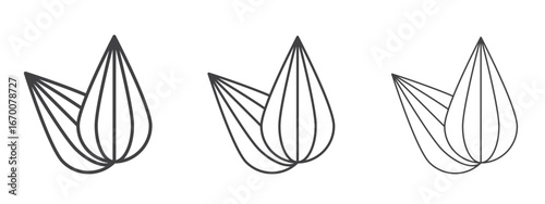 Almond icon design, suitable for web, infographics, interface and apps.