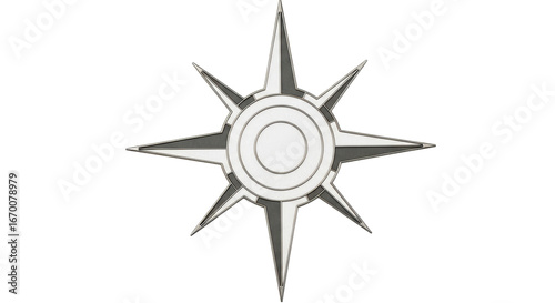 Foto Isolated Wind Rose Compass