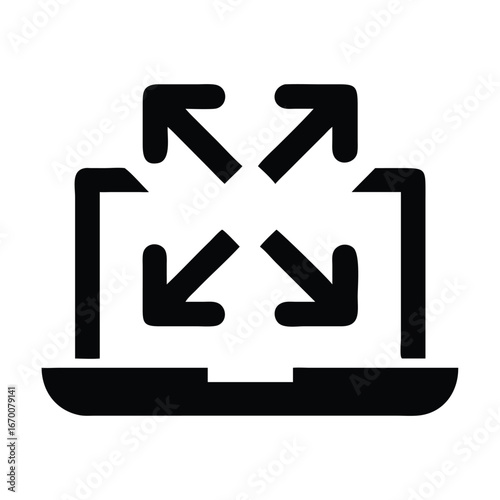 Electronic waste and recycle icon concept