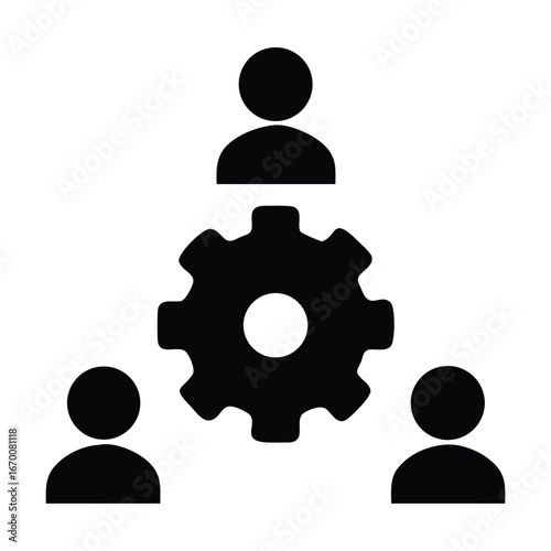 Creative team icon professional expert team icon vector illustration