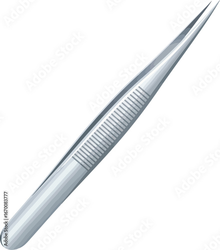 Precision forceps tool surgical medical laboratory crafting crafting tool vector