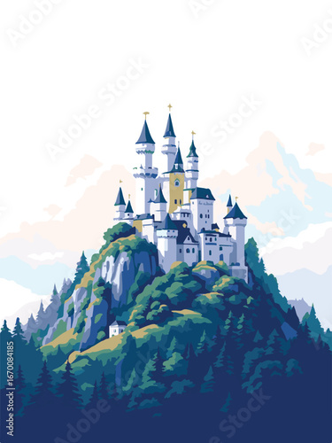 castle in the mountains