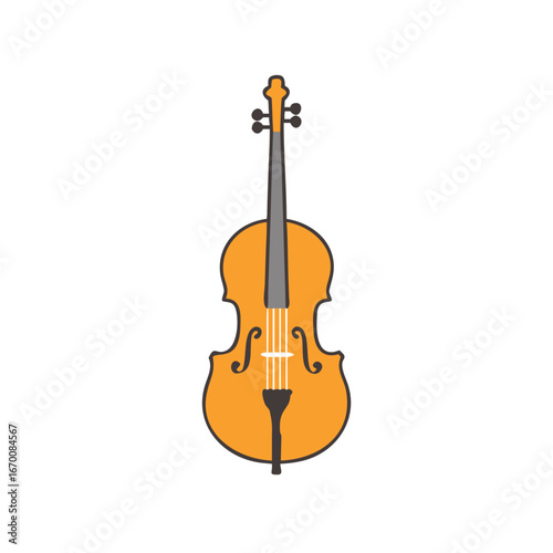 violin isolated on white