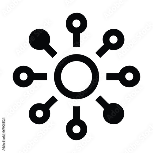 Nanotechnology gear structure icon outline nanotechnology gear structure