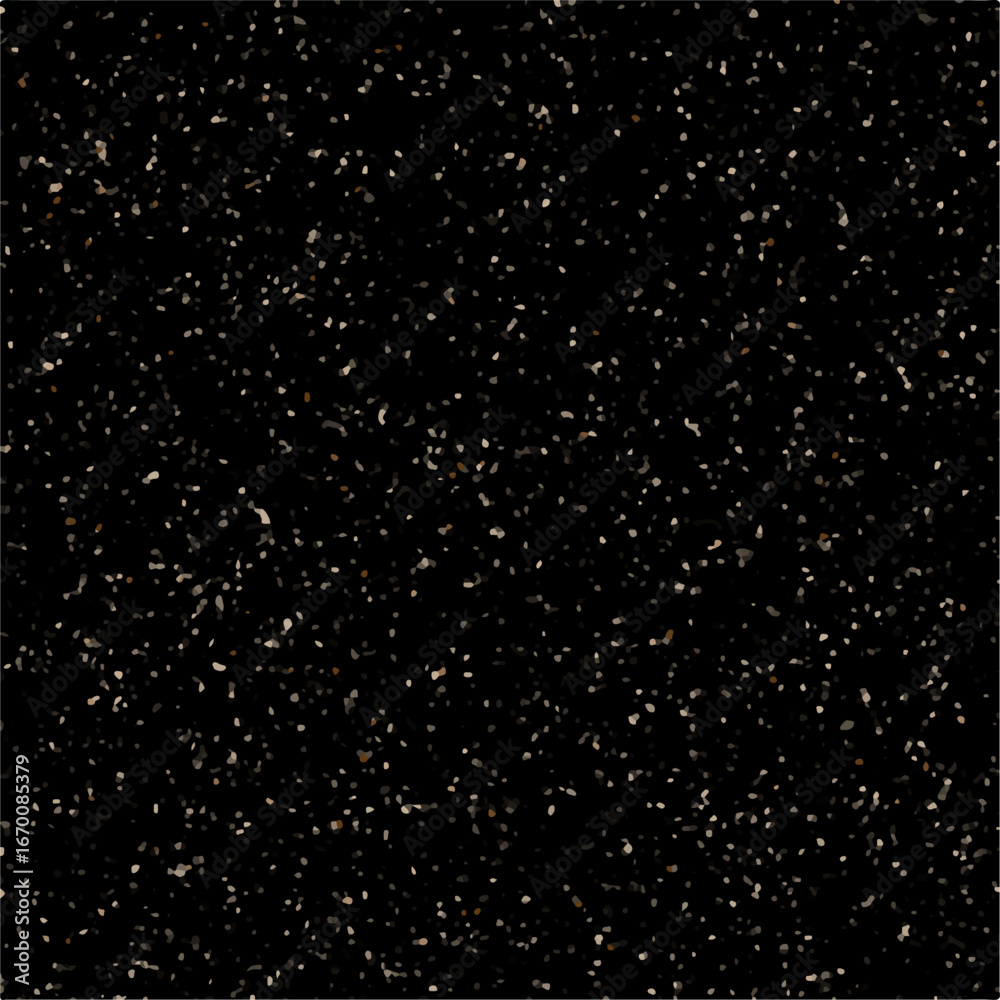 Obraz premium Cosmic white snow falls through a dark starry winter sky, like a galaxy of abstract dust particles