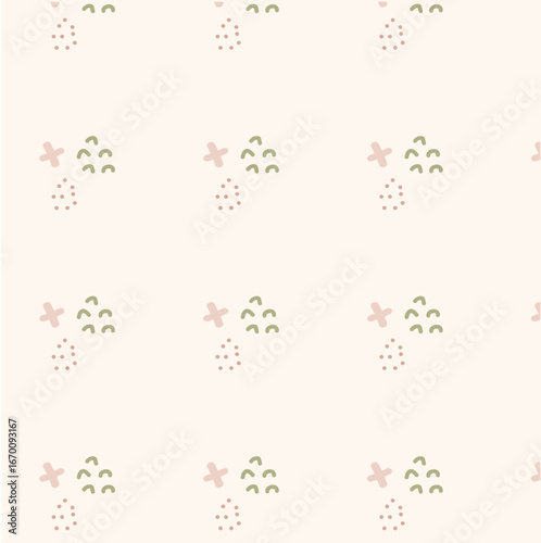 Minimalist Abstract Floral Arrangement Illustration vector illustration