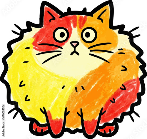 Puffed-Up Cat Looking Twice its Normal Size