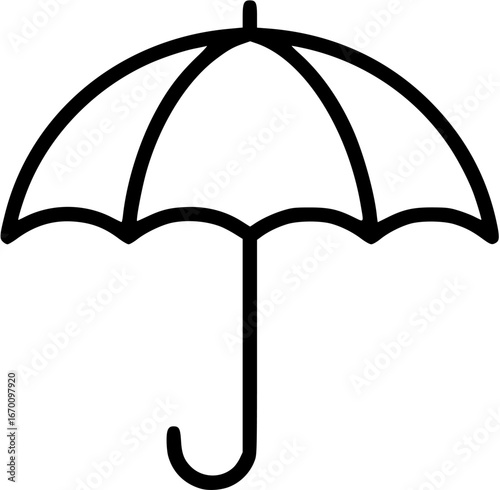Umbrella icon vector set