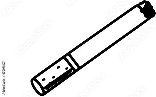 Cigarette icon vector set