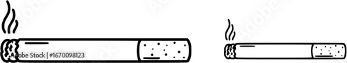 Cigarette icon vector set