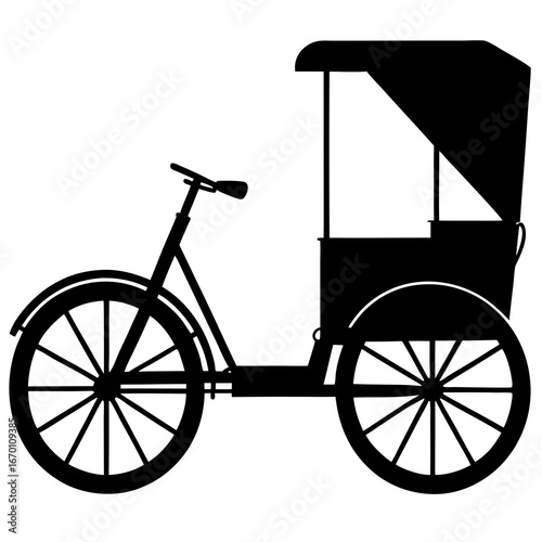 vintage bicycle silhouette