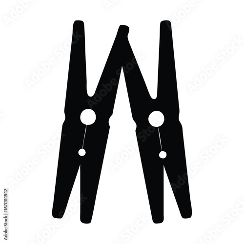 Best premium lothes pegs yellow blue and red color clothes pin vector illustration