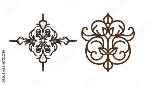 ornamental element vector icon