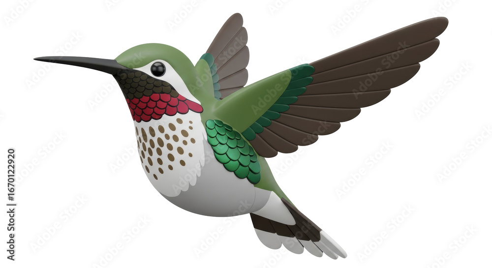 Obraz premium Isolated Hummingbird