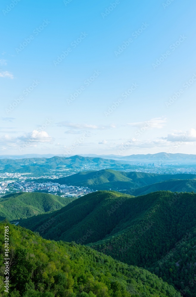 Obraz premium mountain landscape with clouds