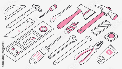 A Collection of Assorted Tools and Supplies.