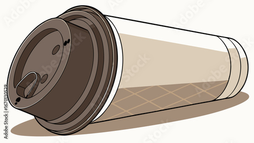A Coffee Cup Vector Illustration.